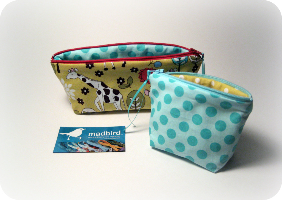 Madbird Zippered Pouches